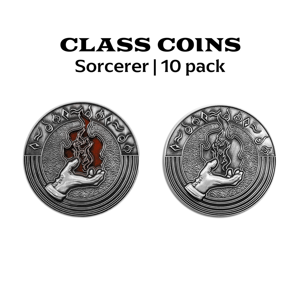 Class Coins - Sorcerer Metal Coins Set of 10