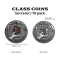 Class Coins - Sorcerer Metal Coins Set of 10