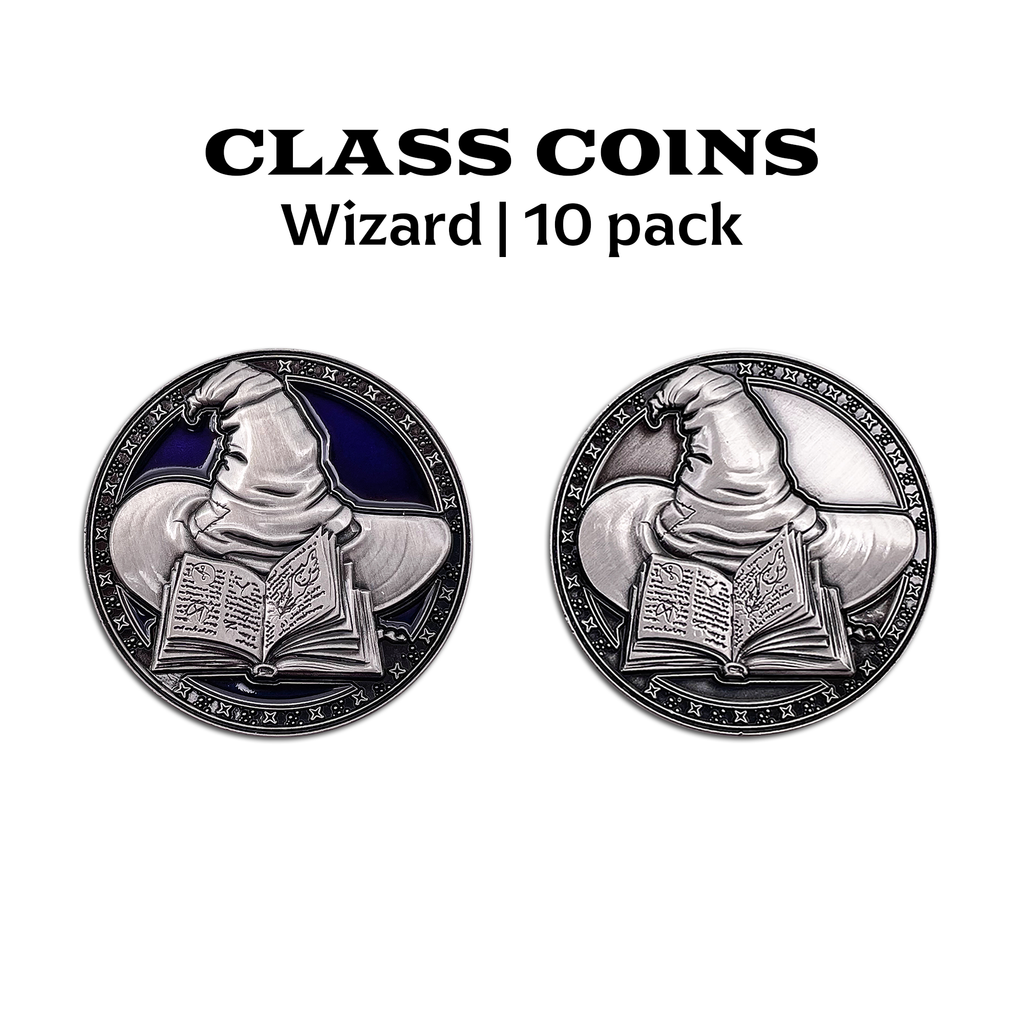 Class Coins - Wizard Metal Coins Set of 10
