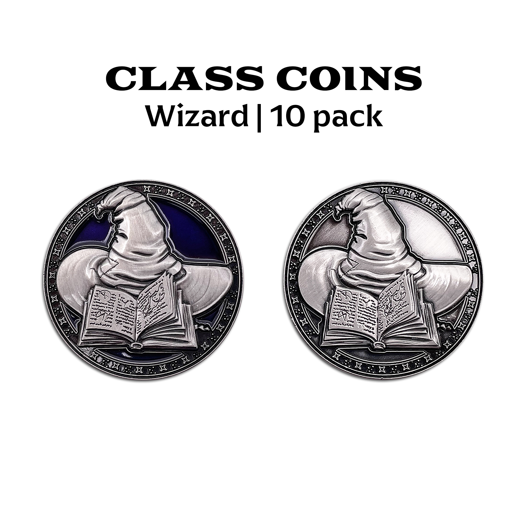 Class Coins - Wizard Metal Coins Set of 10