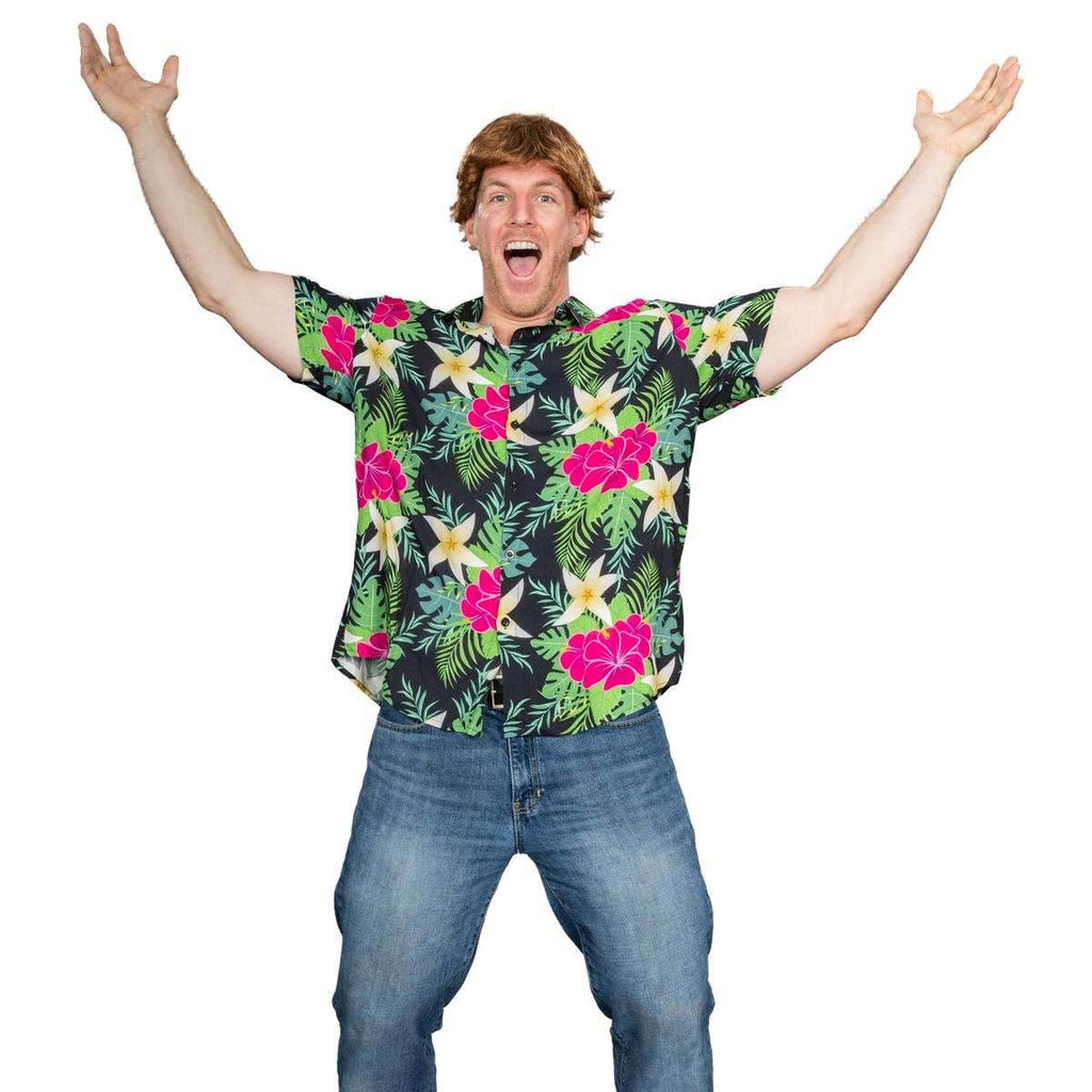 80s Adventure Movie Chunk Shuffle Hawaiian Shirt Halloween Costume Cosplay - S