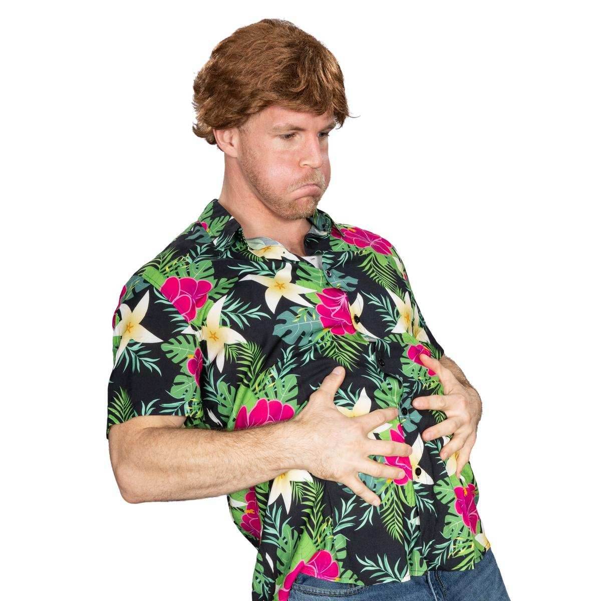 80s Adventure Movie Chunk Shuffle Hawaiian Shirt Halloween Costume Cosplay - S