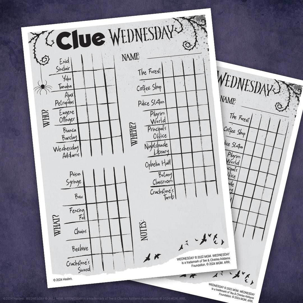 Clue: Wednesday - 