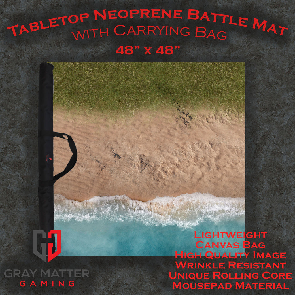 Coastal Shore - Neoprene Battle Mat - Warhammer, AoS, 40K, Team Yankee, MCP, Shatterpoint, Legion, More