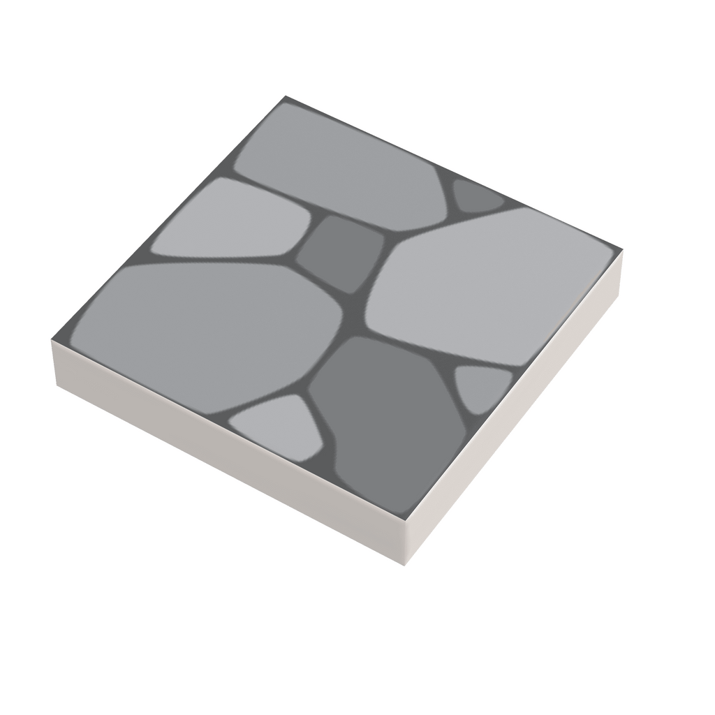 Cobblestone Tile Part Pack (20 Tiles) made with LEGO parts - B3 Customs - 