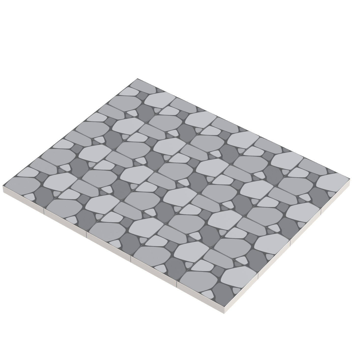 Cobblestone Tile Part Pack (20 Tiles) made with LEGO parts - B3 Customs - 