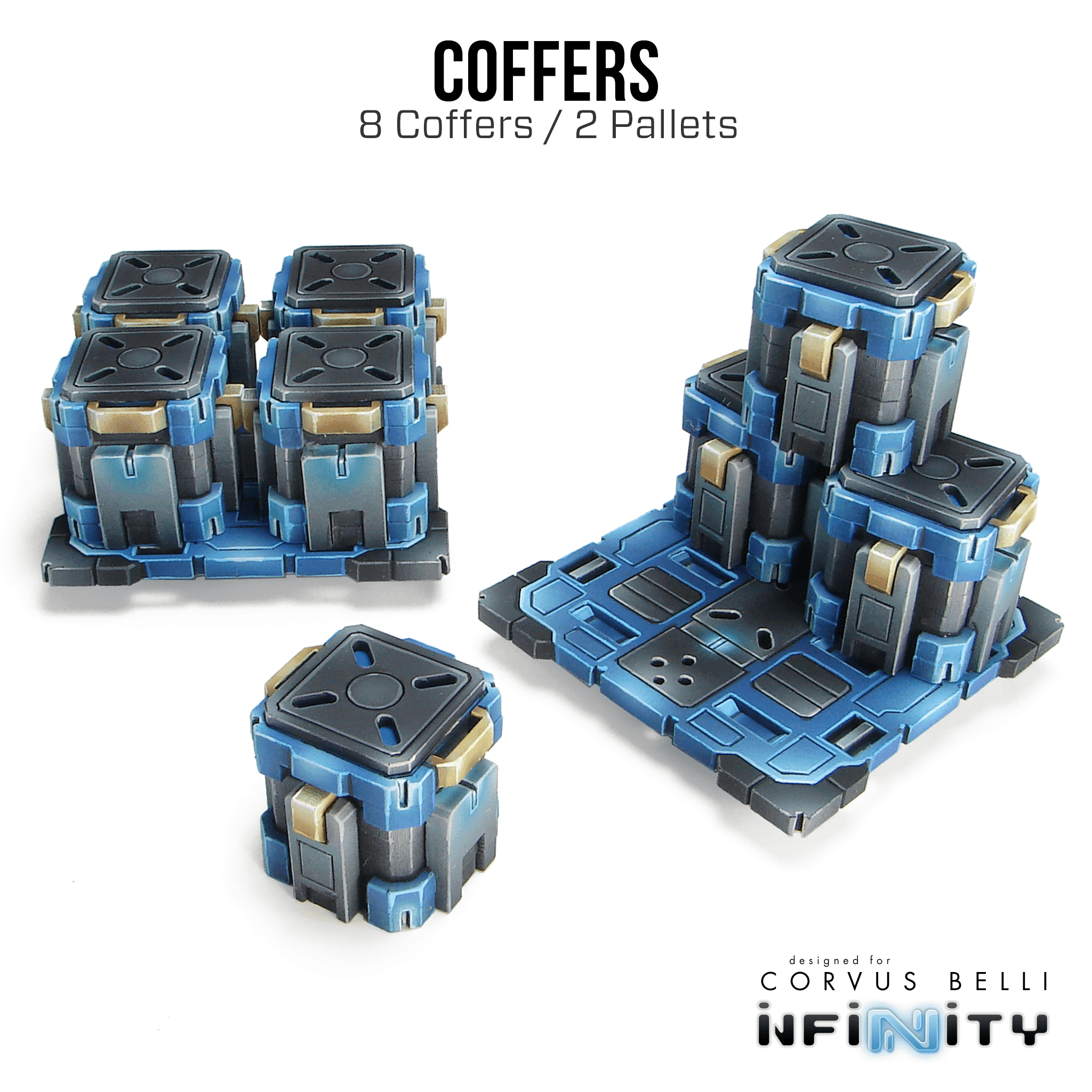 Kapsulo Coffers - 8 Coffers / 2 Pallets
