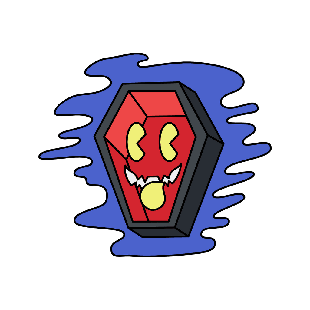 Coffin Enamel Pin - 