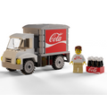Custom Brick Soda Delivery Truck with Minifigure made using LEGO parts