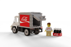 Custom Brick Soda Delivery Truck with Minifigure made using LEGO parts