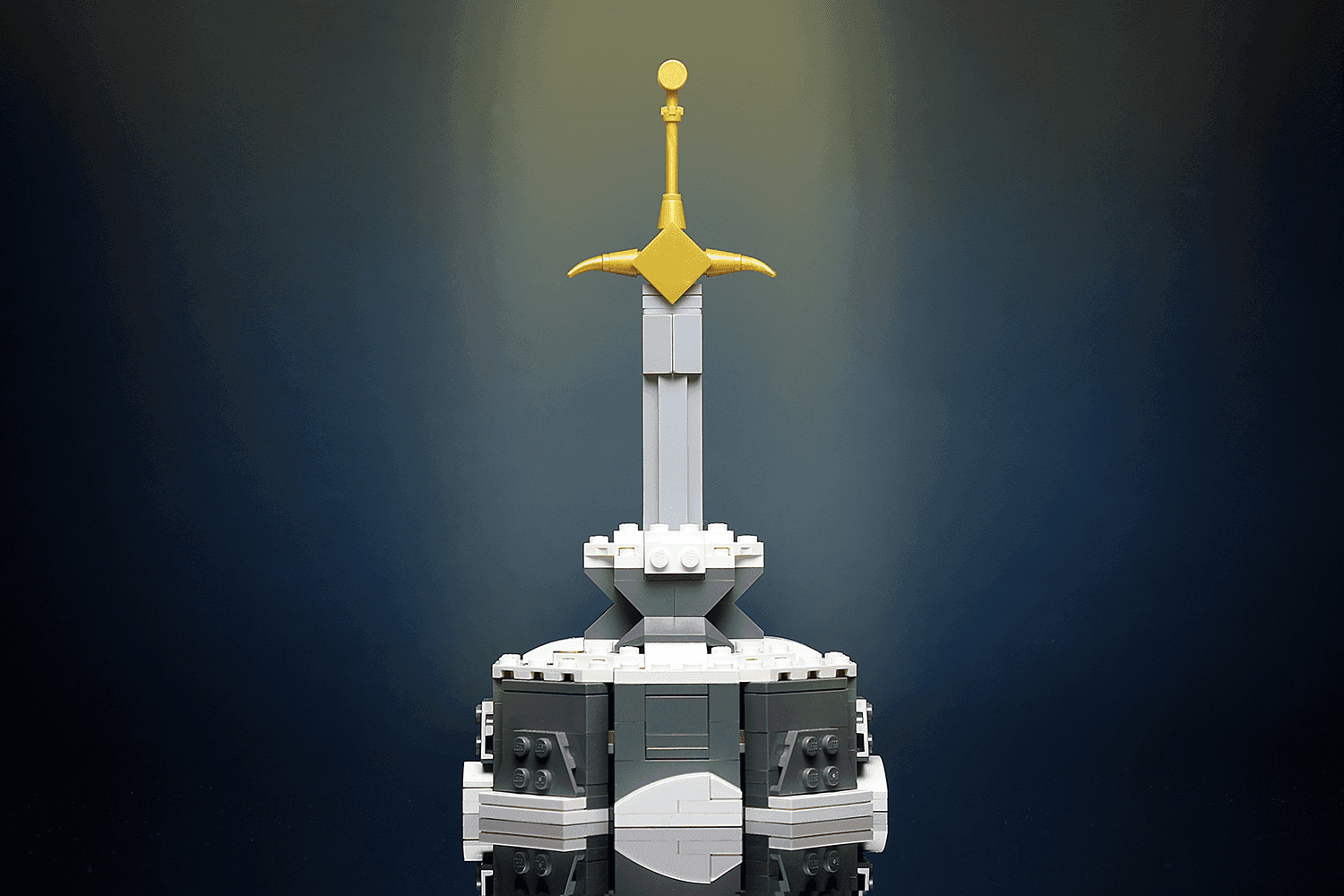 Custom Sword in the Stone MOC made using LEGO elements - 