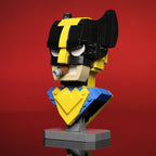 Wolverine Bust MOC made using LEGO bricks - 