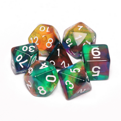 Colorful Wind RPG Dice Set - 