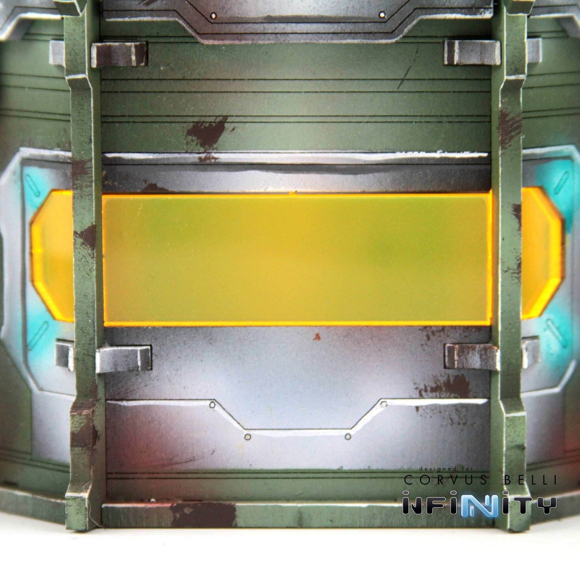 Comanche Pillbox Windows - Comanche Barracks / Fluorescent Blue Acrylic