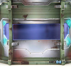 Comanche Pillbox Windows - Comanche Barracks / Fluorescent Blue Acrylic