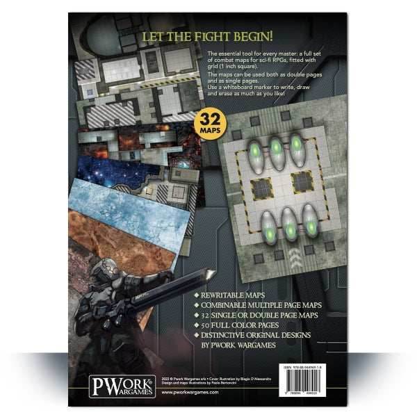 Combat Book 2: Sci-Fi Rewritable Combat Maps for Tabletop RPGs - 