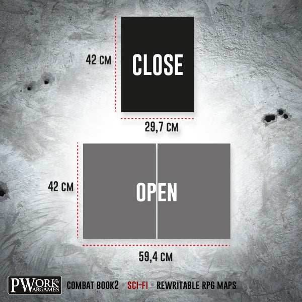 Combat Book 2: Sci-Fi Rewritable Combat Maps for Tabletop RPGs - 