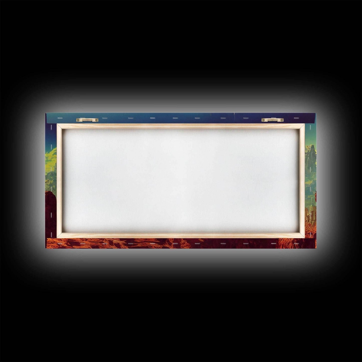 Space Cowboys, Wildwest Scifi Mashup Fantasy Art, framed canvas print, ready to hang framed wall art - 10x20 Inches / Gallery Wrap Canvas - Ready To Hang