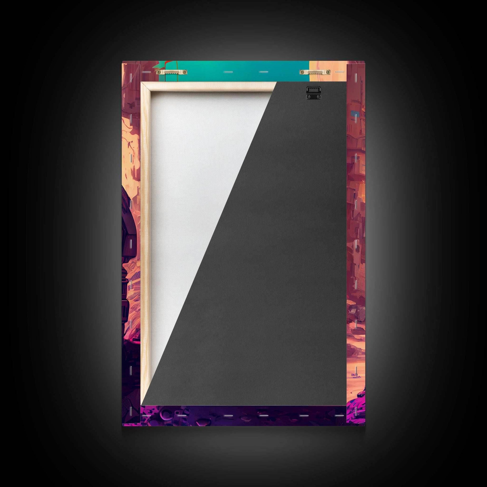 Android deep in thought, AI, fine art poster print - 8x12 Inches / Gallery Wrap Canvas - Ready To Hang