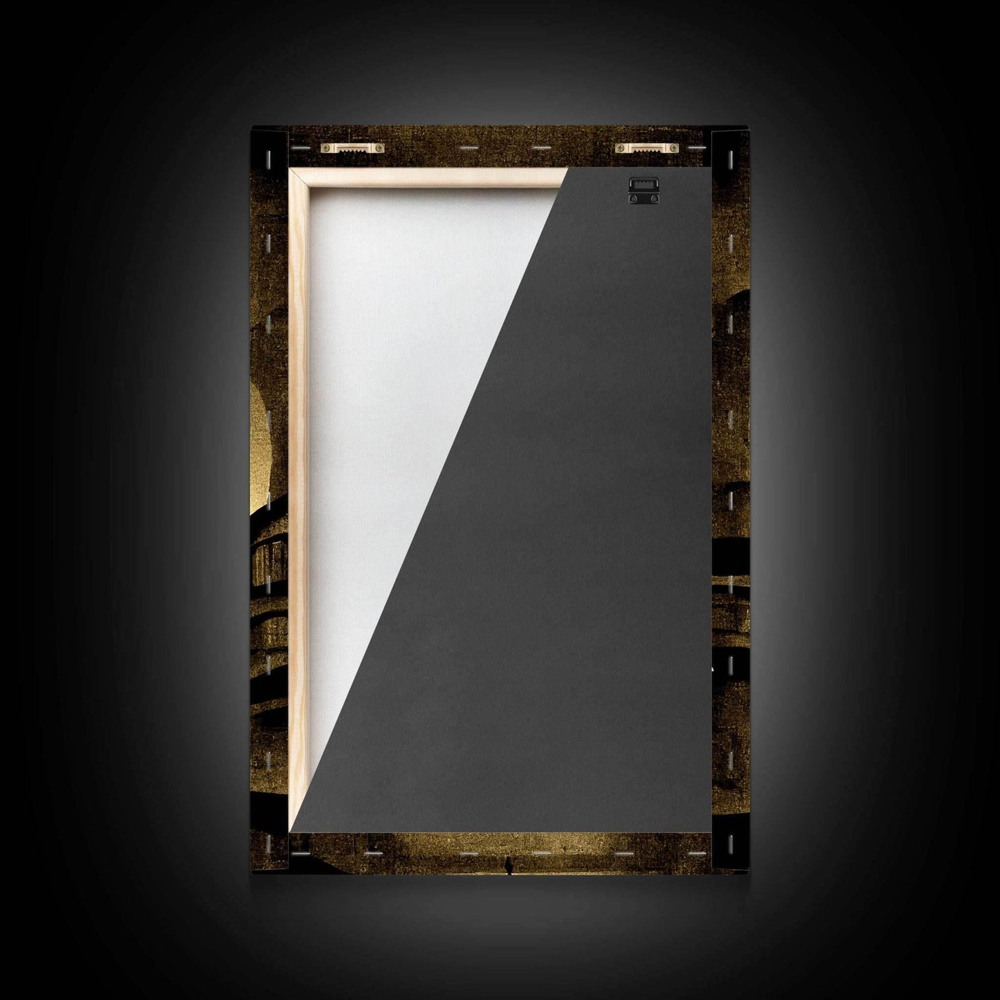 Dystopian Metropolis Art Deco Canvas Print, City Skyline, Fantasy Art, Art Deco Living Room Art, ready to hang wall art - 8x12 Inches / Gallery Wrap Canvas - Ready To Hang