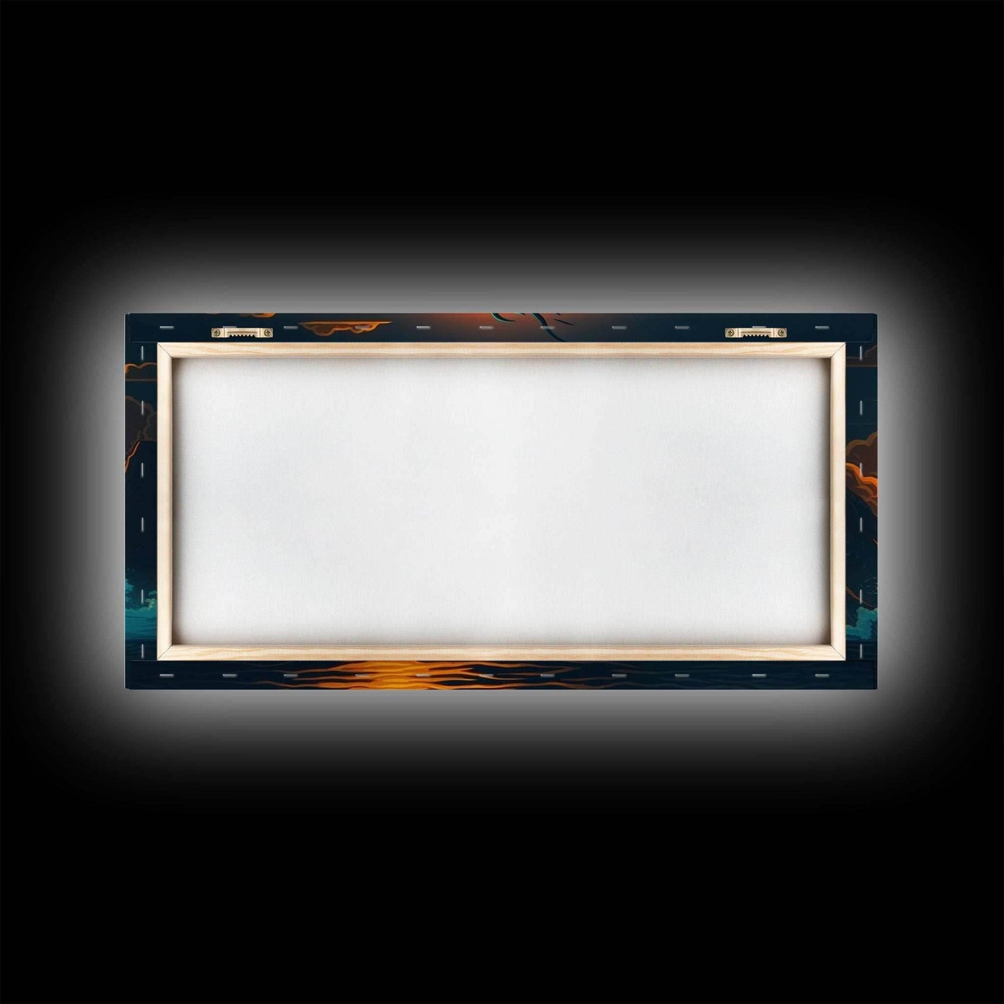 Jormungandr The Sea Serpent, Pop Art, Framed Canvas Print, Fantasy Art, Norse Mythology, Nordic / Viking Wall Art - 10x20 Inches / Gallery Wrap Canvas - Ready To Hang