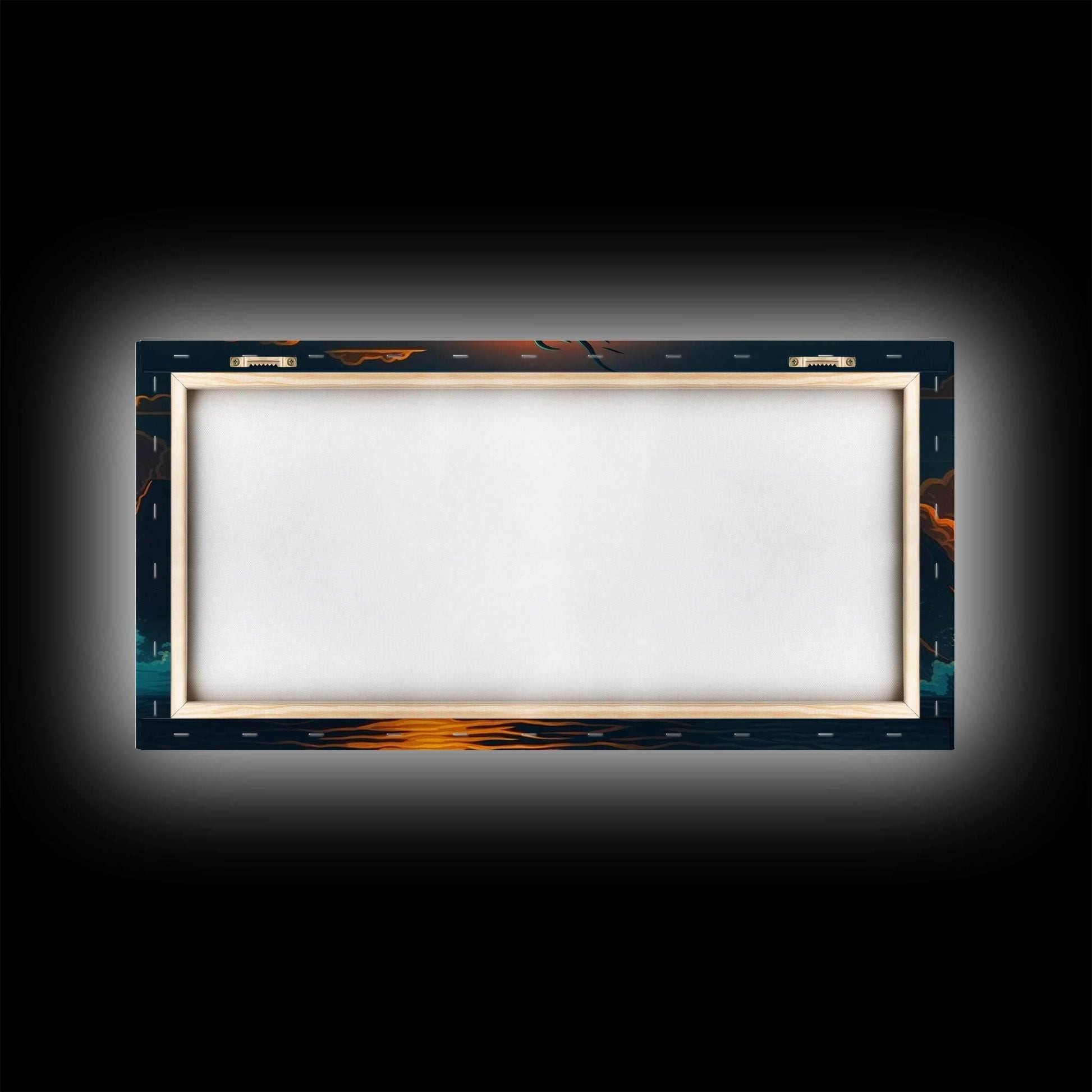 Jormungandr The Sea Serpent, Pop Art, Framed Canvas Print, Fantasy Art, Norse Mythology, Nordic / Viking Wall Art - 10x20 Inches / Gallery Wrap Canvas - Ready To Hang