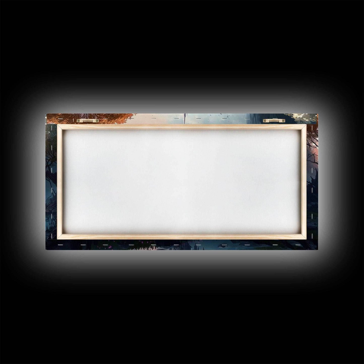 Norse Mythology Art, Alfheim Realm of the Light Elves, Framed Canvas Print, Fantasy Wall Art - 10x20 Inches / Gallery Wrap Canvas - Ready To Hang