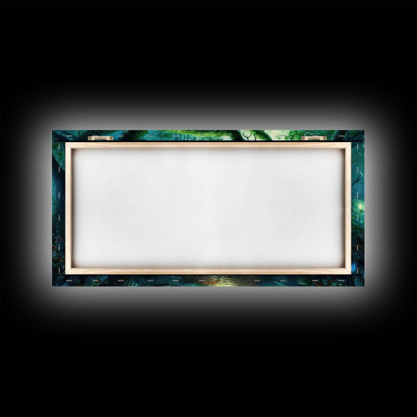 Beautiful magical fairy forest, Framed canvas print, Fantasy forest wall art Enchanted forest, Fantasy Home Decor - 10x20 Inches / Gallery Wrap Canvas - Ready To Hang