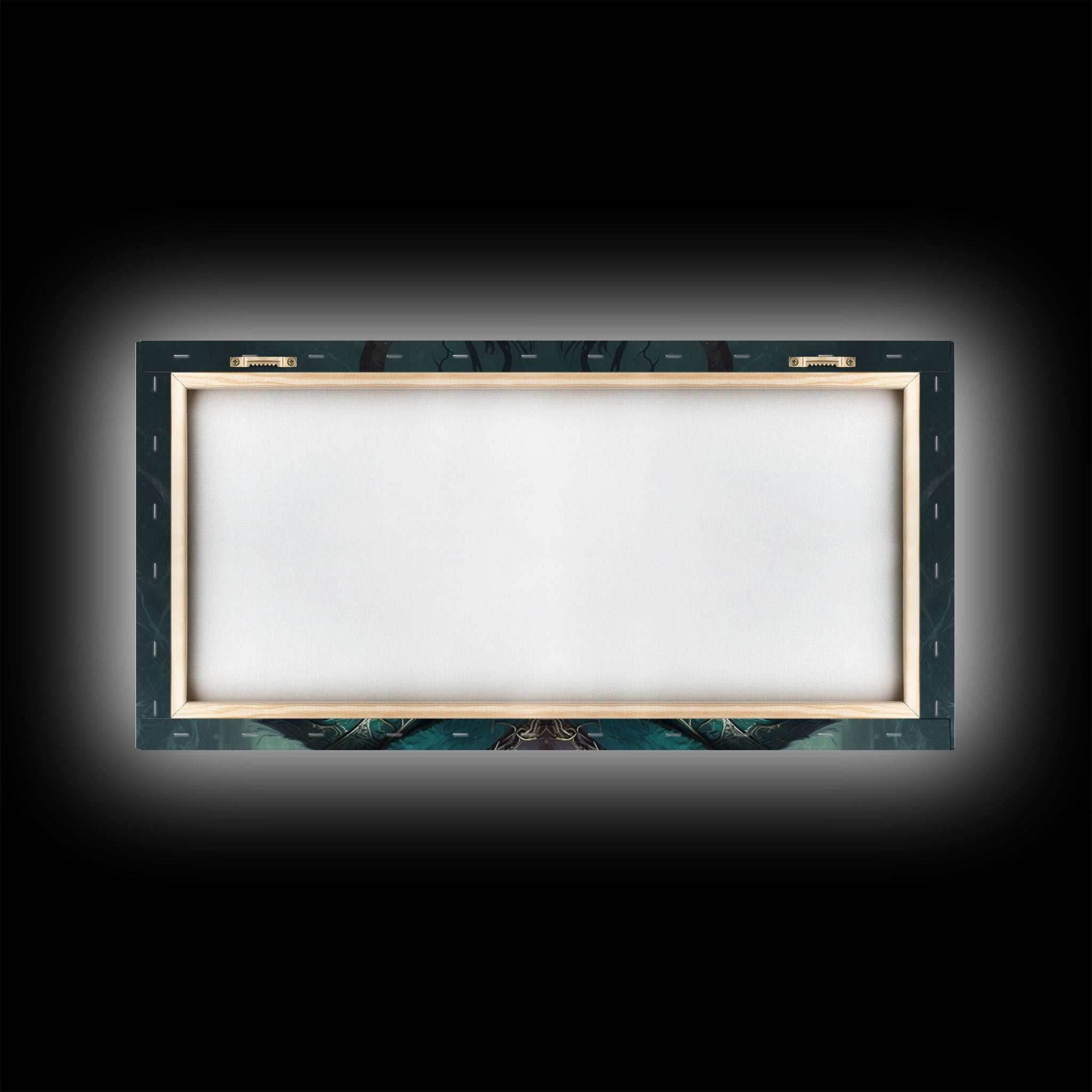 Aesthetic Loki the Trickster God, Norse Mythology, Framed Canvas Print, Extra Large Art, Fantasy Decor, Pastel Aesthetic Art - 10x20 Inches / Gallery Wrap Canvas - Ready To Hang