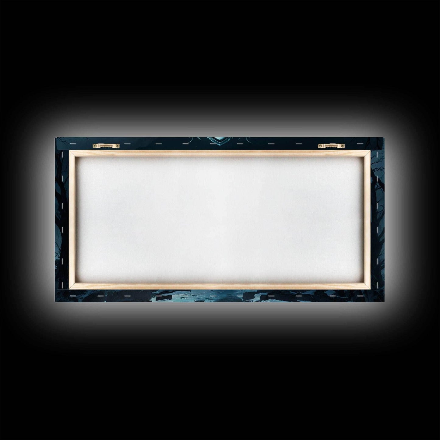 Doorway to Niflheim, Land of Mist and the Dead, Norse Mythology Fantasy Art, Framed Canvas Print, Fantasy Decor - 10x20 Inches / Gallery Wrap Canvas - Ready To Hang