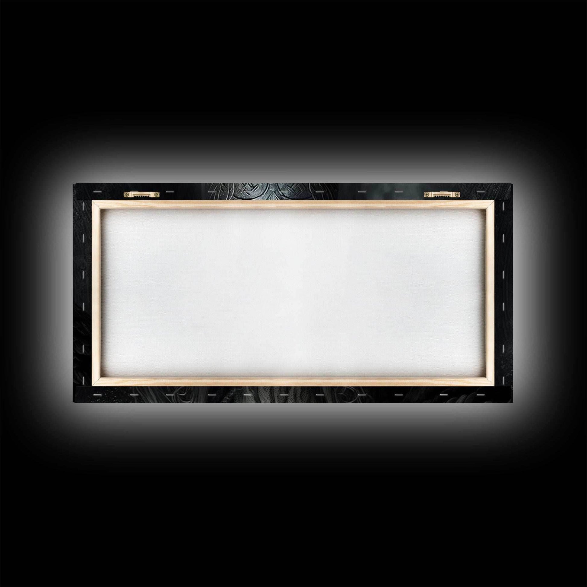 Portrait of Odin King of the Gods, Ruler of Asgard, Framed Canvas Print, Norse Mythology Pop Art, Fantasy Art - 10x20 Inches / Gallery Wrap Canvas - Ready To Hang