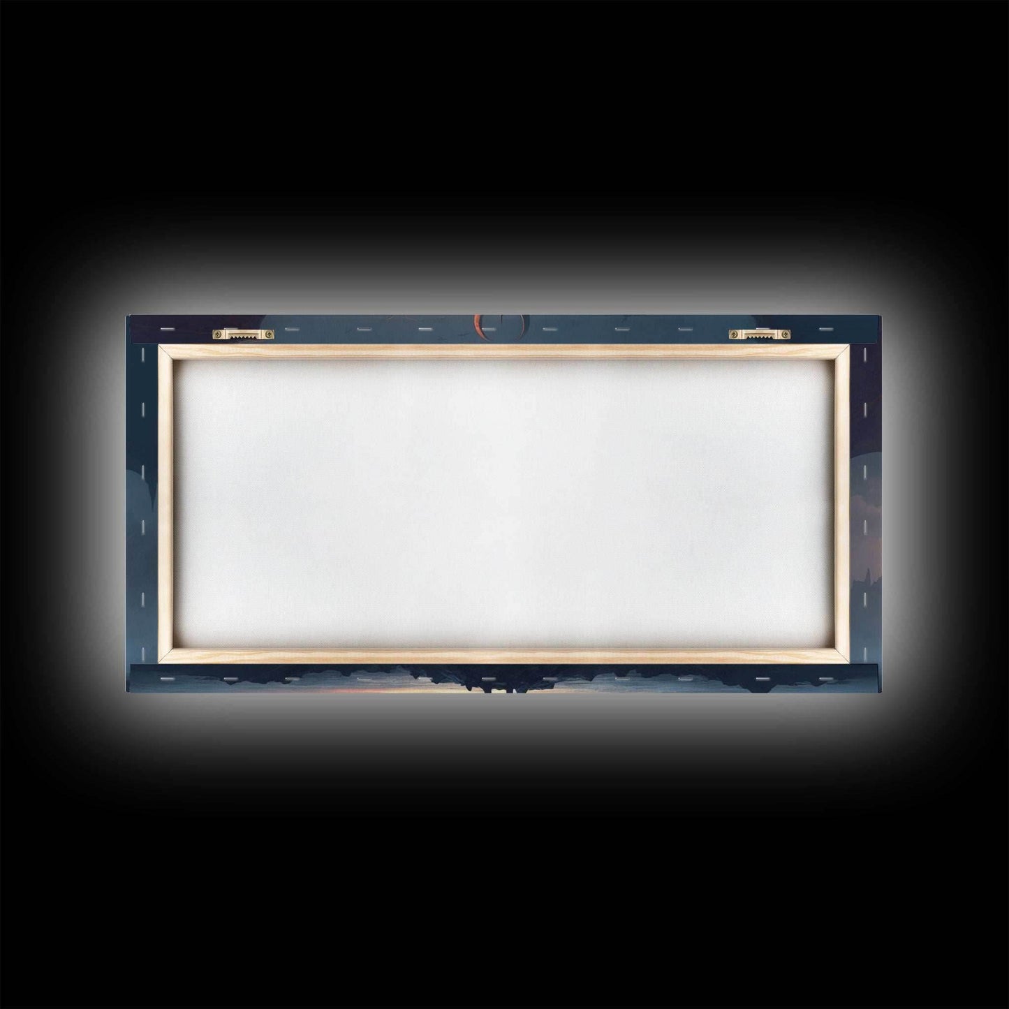 Warrior Facing Down a Dragon, Framed Canvas Print, Unique Fantasy Wall Art, In The Time of Dragons - 10x20 Inches / Gallery Wrap Canvas - Ready To Hang