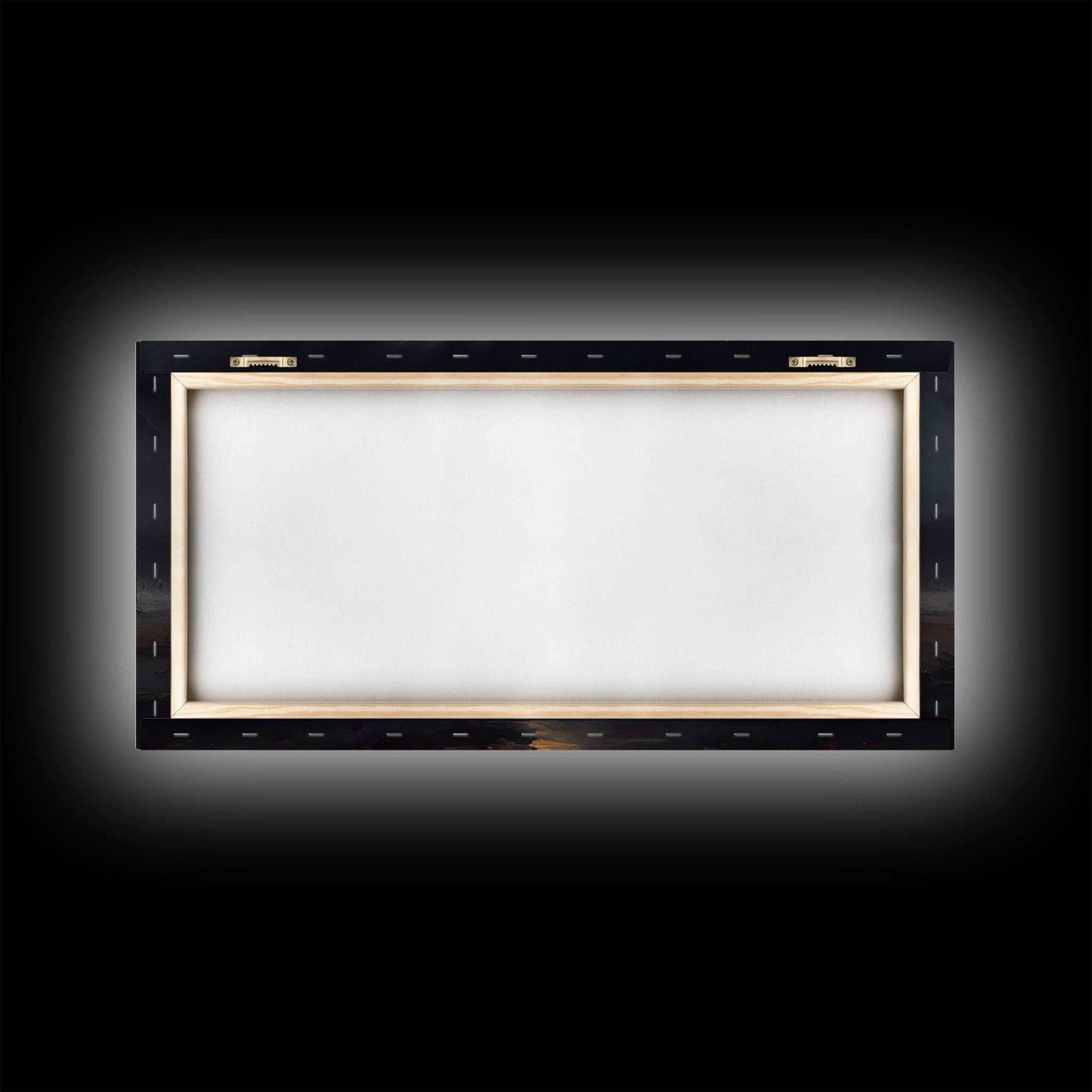 Midnight In The Swamp, Framed Canvas Print, Fantasy Art Canvas, Wall Art, Game Room Art, Full moon - 10x20 Inches / Gallery Wrap Canvas - Ready To Hang