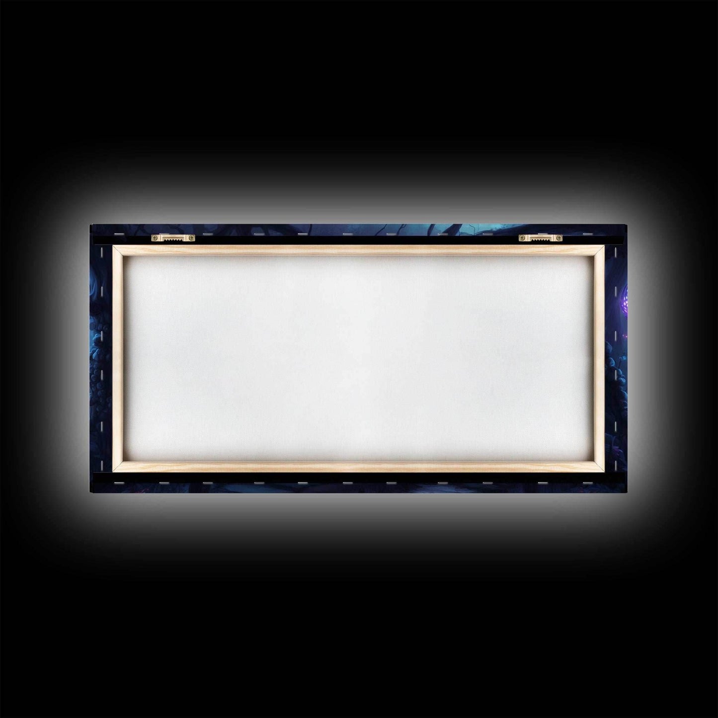 Magical Mushroom Fantasy Forest Wall Art, Framed Canvas Print, Game Room Art, Fantasy Decor - 10x20 Inches / Gallery Wrap Canvas - Ready To Hang