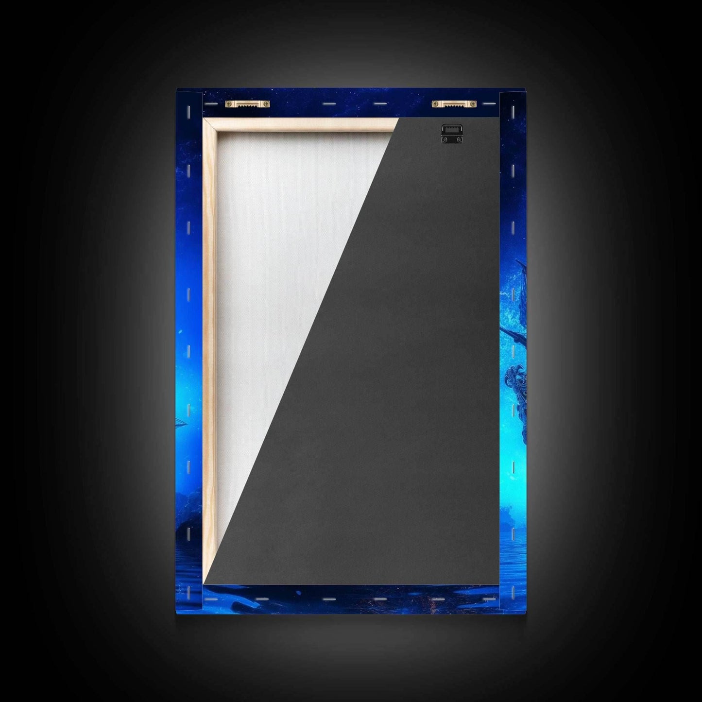 Haunted Pirate Ghost Ship Under The Night Sky, Framed Canvas Print, Fantasy Wall Art, Wall Decor, Pirate Wal Art, Gift For Him, Kid's Room - 8x12 Inches / Gallery Wrap Canvas - Ready To Hang