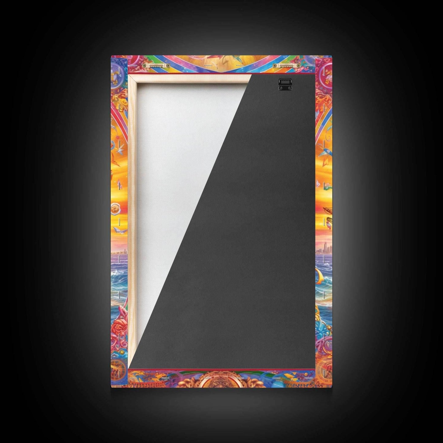 Filigree Pirate Ship Plaque Art, Framed Canvas Print, Fantasy Wall Art, Wall Decor, Pirate Wal Art, Gift For Him, Kid's Room - 8x12 Inches / Gallery Wrap Canvas - Ready To Hang