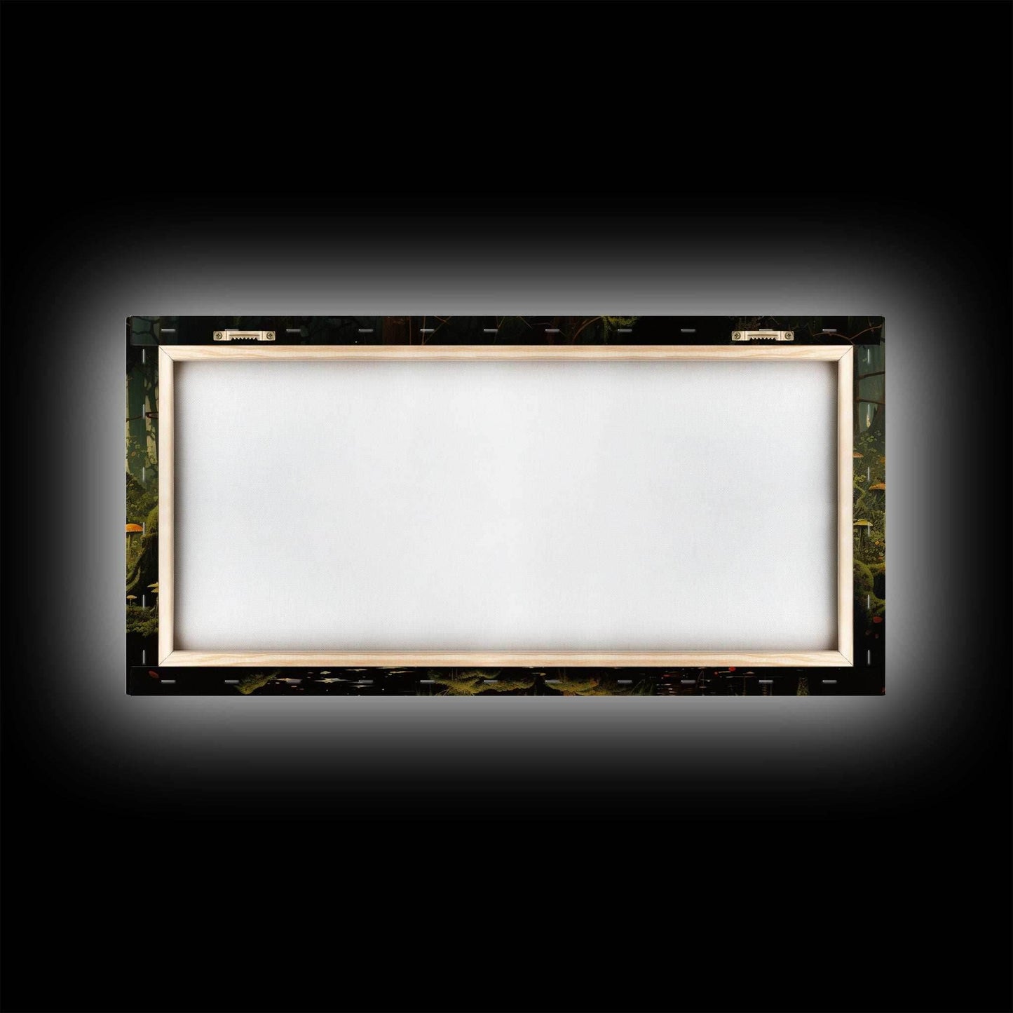 Mushroom Wall Art, Fantasy Forest, Tree Art, Enchanted Forest, Panoramic Art, Wall Art, Canvas Art, Landscape Art, Game Room Decor, Prints - 10x20 Inches / Gallery Wrap Canvas - Ready To Hang