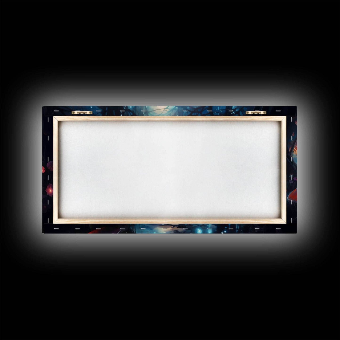 Fantasy Art, Dark Fantasy Forest Framed Canvas Print, Elven Decor, Magical Forest, RPG Game Art, Game Room Art, Witchy Decor, Wall Art - 10x20 Inches / Gallery Wrap Canvas - Ready To Hang