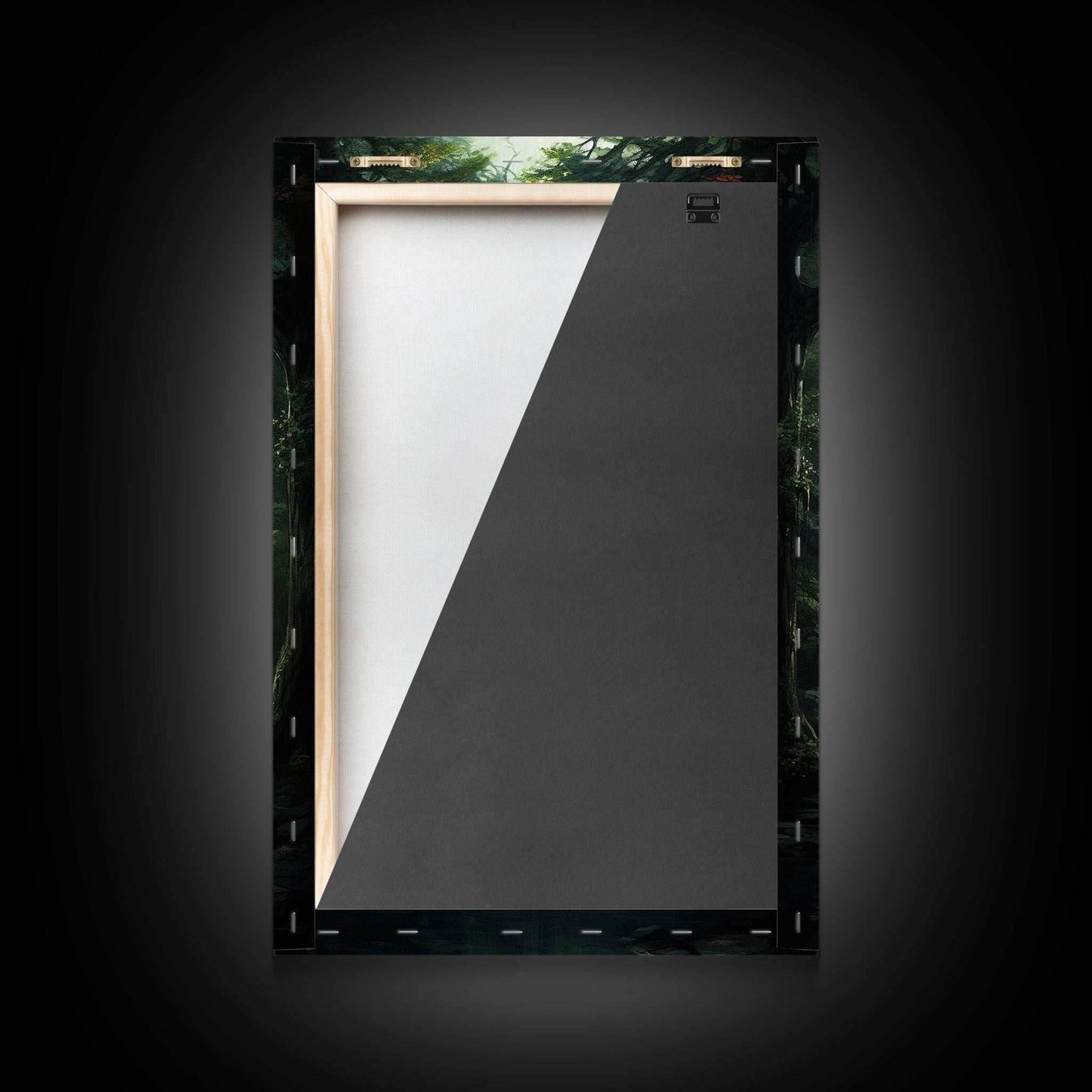 Enchanter Forest, Waterfalls Wall Art, Fantasy Artwork, Canvas Print, Wall Art, Vertical Print, Video Game Art, College Dorm Decor - 8x12 Inches / Gallery Wrap Canvas - Ready To Hang