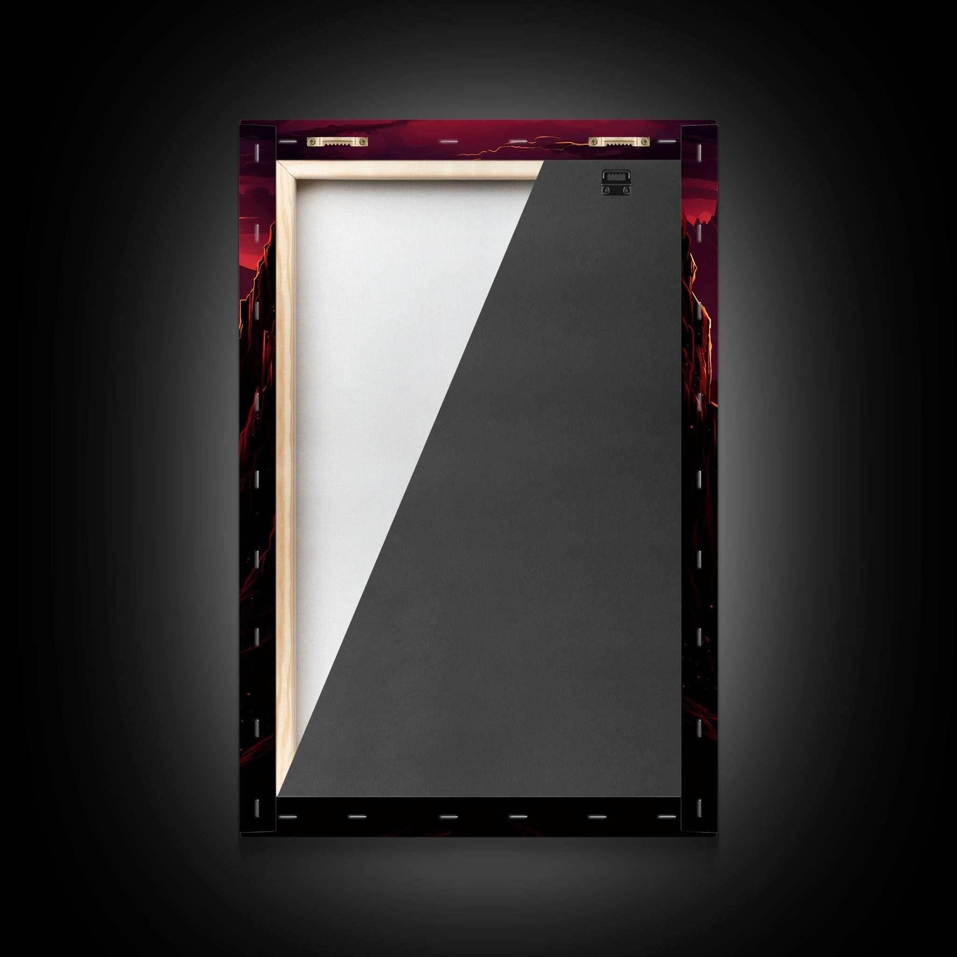 Sunset Wall Art, Fantasy Artwork, River Wall Print, Landscape Wall Art, Canvas Print, Wall Art, Vertical Art, Ranch Decor, Farmhouse Art - 8x12 Inches / Gallery Wrap Canvas - Ready To Hang