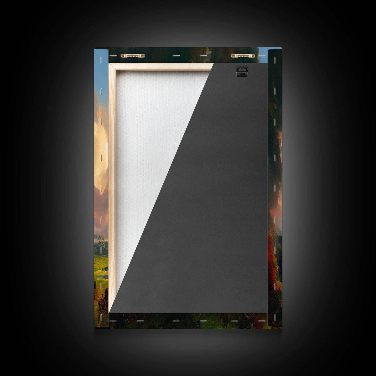 The Dark Tower, 3 Piece Panoramic Art, High Fantasy Concept Art, 3 Piece Wall Art, Ready To Hang Canvas Print - 8x12 In. - 3 Pieces / Stretched Canvas