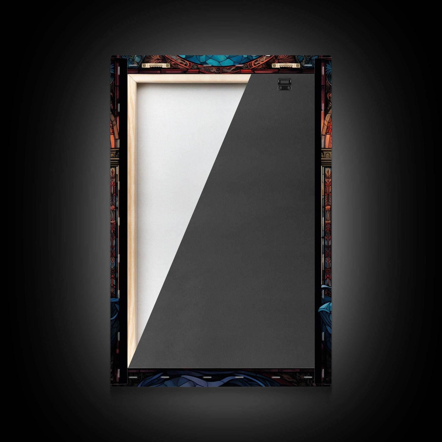 Angel, Angel Warrior, Fantasy Art, Canvas Print, Wall Hanging, Portrait Art, Stained Glass Art, Christian Wall Decor, Country Wall Art - 8x12 Inches / Gallery Wrap Canvas - Ready To Hang