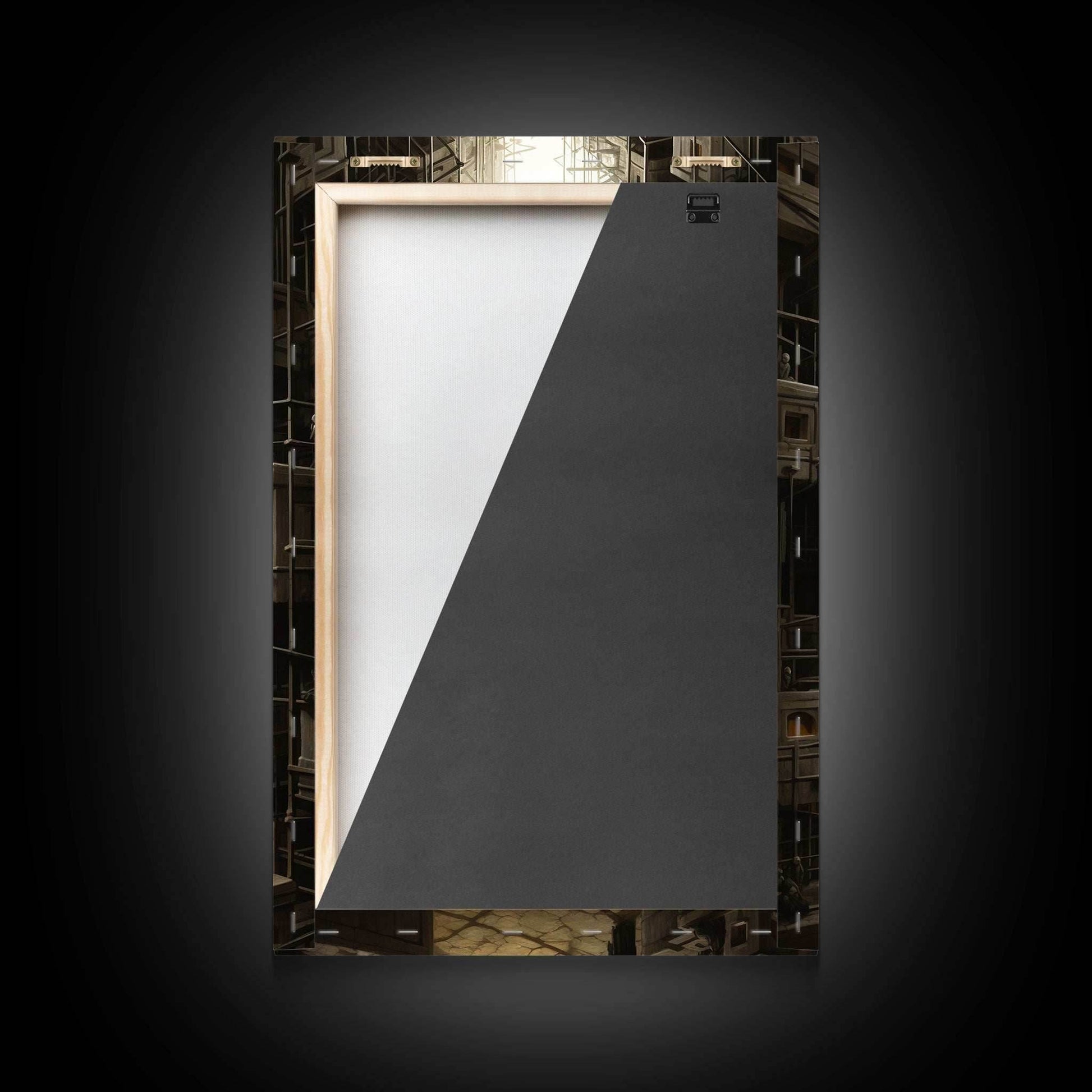 Creepy Wall Decor, Dark Art Print, Canvas Print, Wall Hanging, Portrait Art, Spooky Room Decor, Dark Fantasy Art, Fantasy Artwork, RV Decor - 8x12 Inches / Gallery Wrap Canvas - Ready To Hang