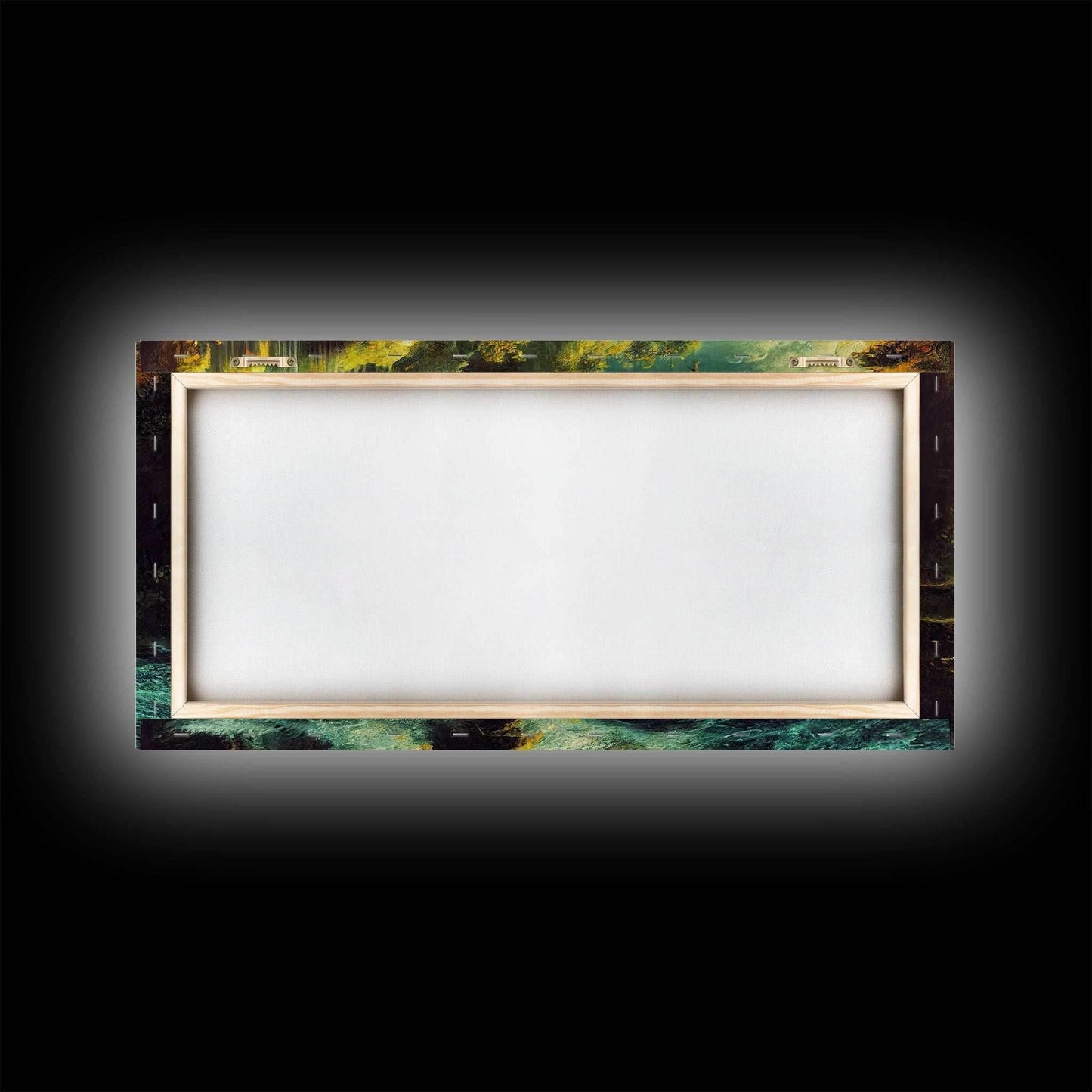 High Fantasy Wall Art, Secret Waterfall, ready to hang canvas print, framed art - 10x20 Inches / Gallery Wrap Canvas - Ready To Hang