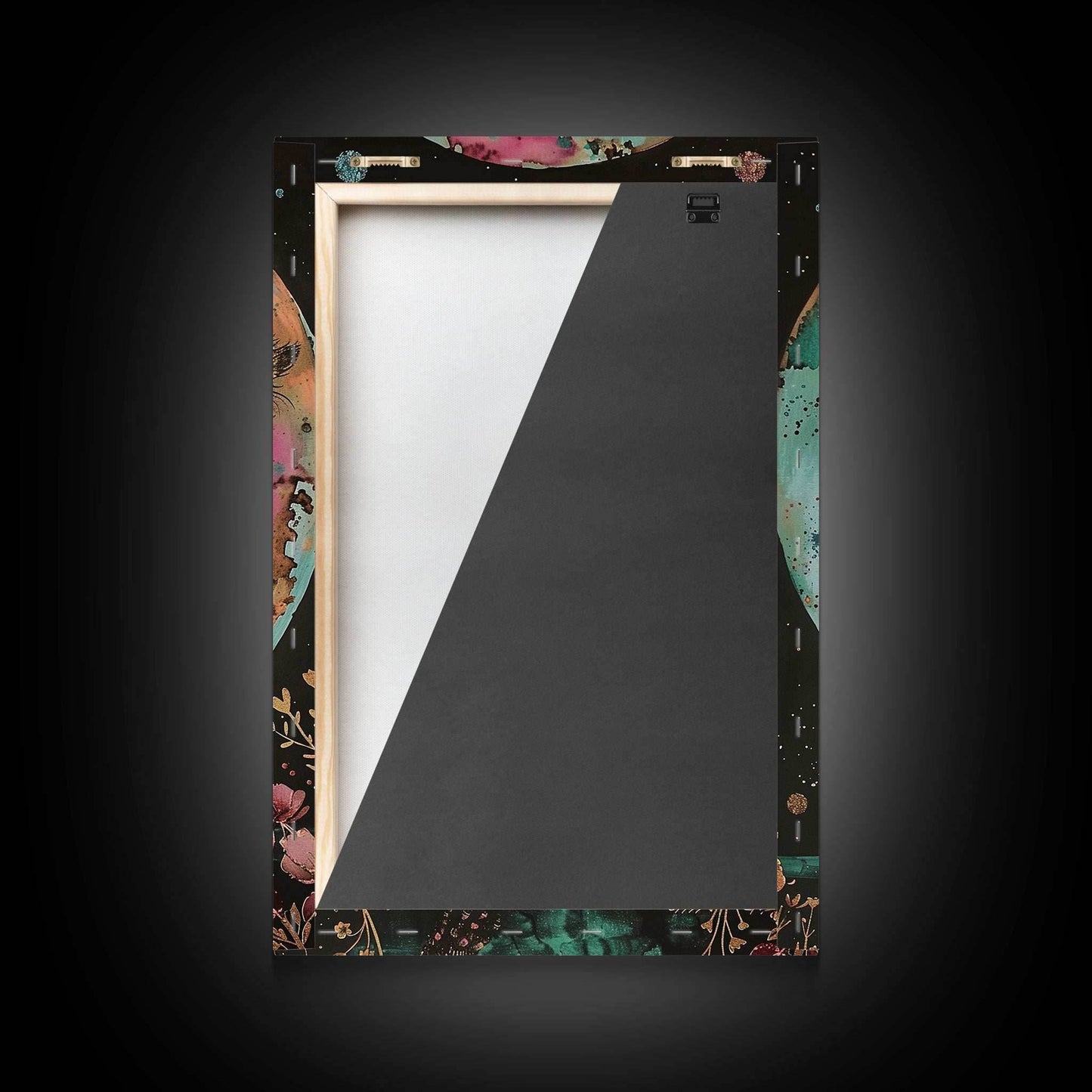 Halloween Werewolf Transformation, Framed Canvas Print, Wall Art, Home Decor, Spooky Artwork, Monster Decor, Halloween Decor, Fantasy Art - 8x12 Inches / Gallery Wrap Canvas - Ready To Hang