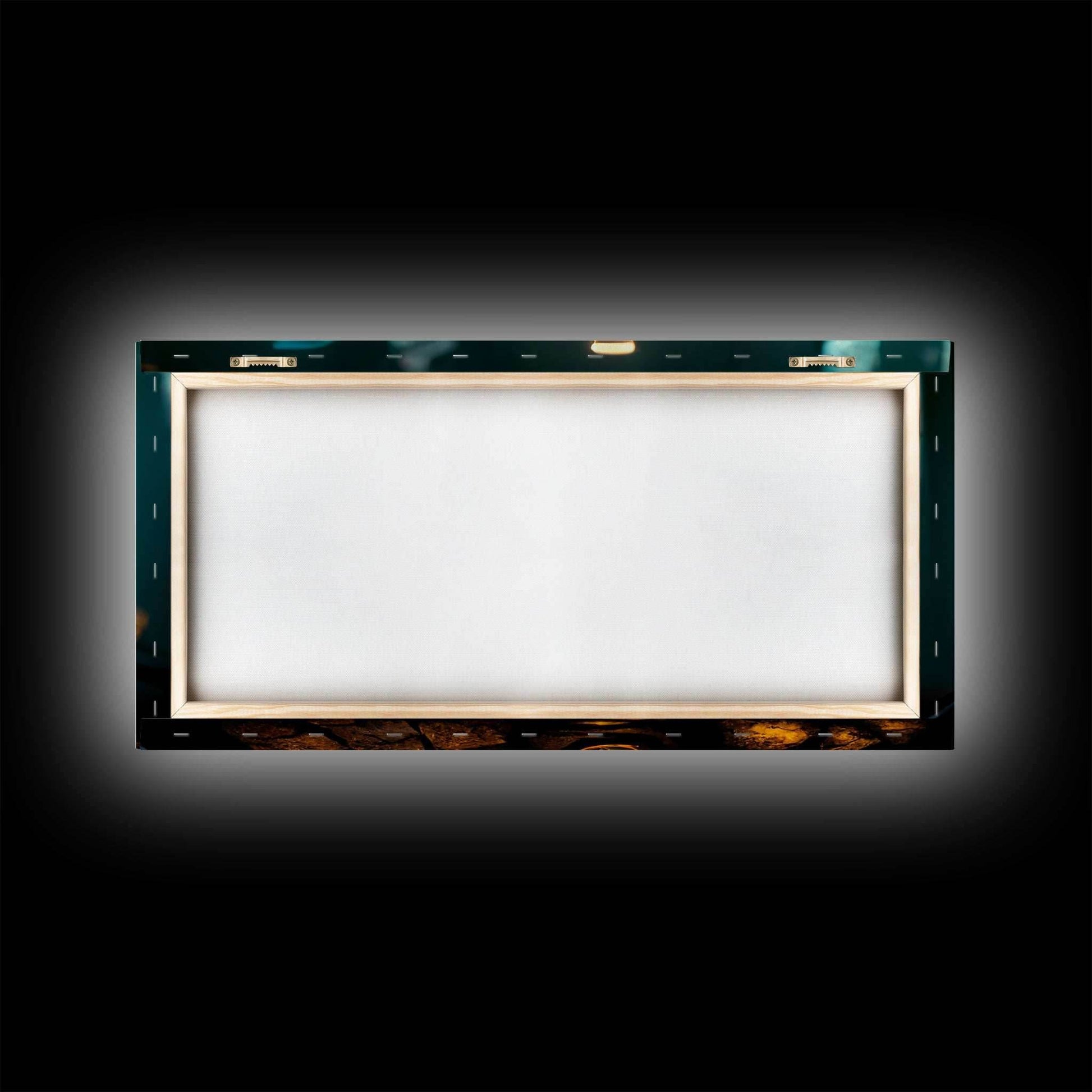 Miniature world in a bottle canvas print, high fantasy wall art, magical wall art, ready to hang wall art - 10x20 Inches / Gallery Wrap Canvas - Ready To Hang