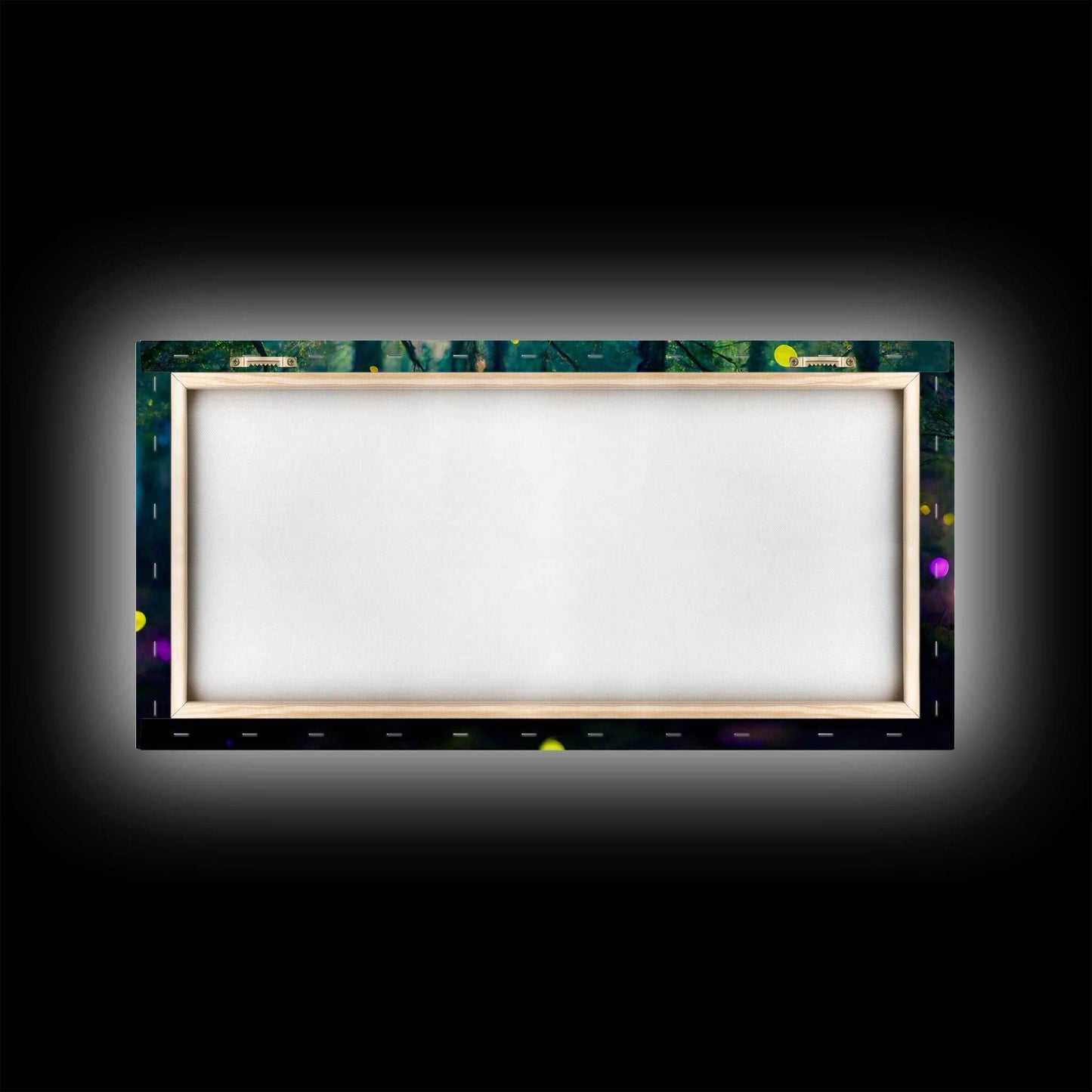 Magical forest with fairies canvas print, fantasy art, cool wall art, dorm art, ready to hang wall art - 10x20 Inches / Gallery Wrap Canvas - Ready To Hang