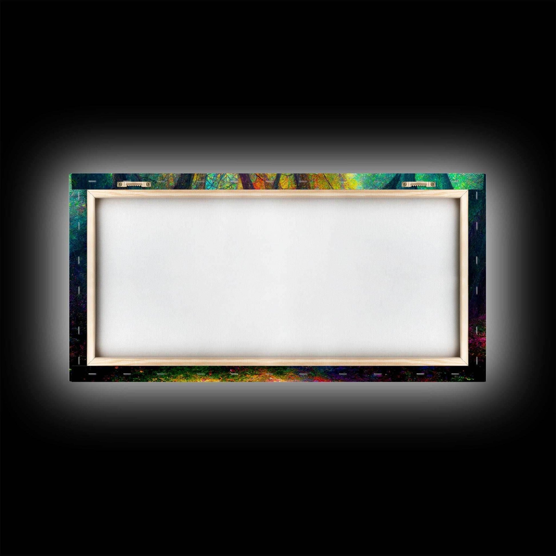 Fantasy wall art, canvas print, magical forest, fantasy landscape art, ready to hang wall art - 10x20 Inches / Gallery Wrap Canvas - Ready To Hang