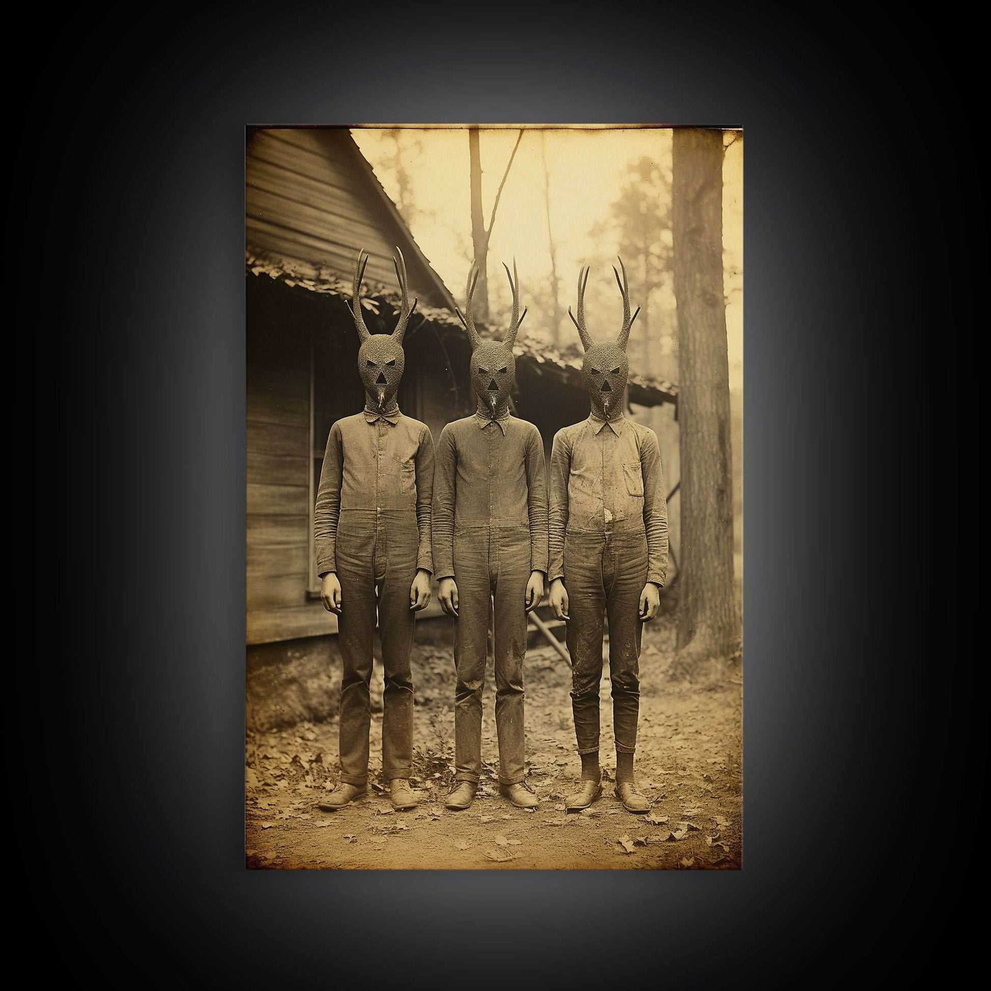 Creepy Wall Art, Dark Fantasy Art, Dark Wall Art, Spooky Art, Gothic Wall Art, Canvas Print, Wall Art, Vertical Print, Horror Decor - 8x12 Inches / Gallery Wrap Canvas - Ready To Hang