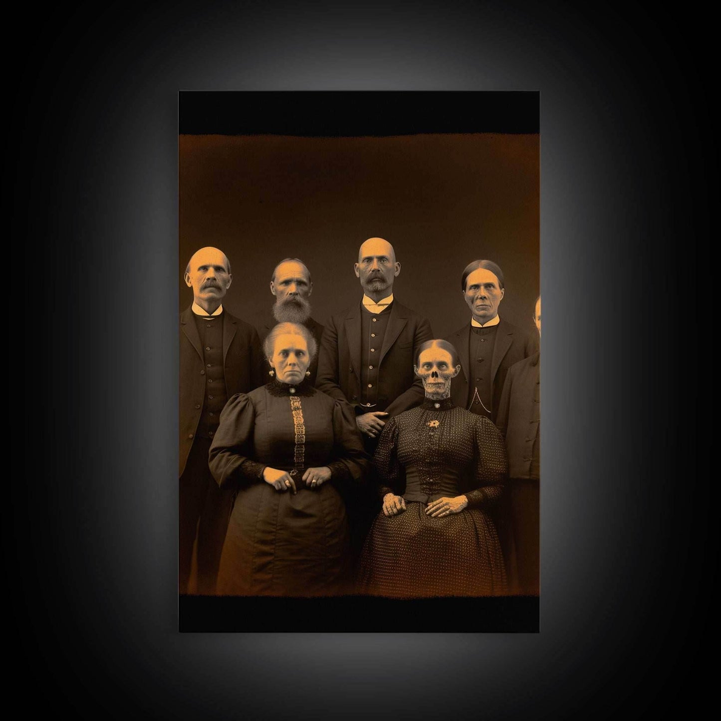 Halloween Wall Art, Spooky Room Decor, Horror Decor, Creepy Art, Ghost Art, Dark Fantasy, Canvas Print, Wall Art, Vertical Print, Room Decor - 8x12 Inches / Gallery Wrap Canvas - Ready To Hang